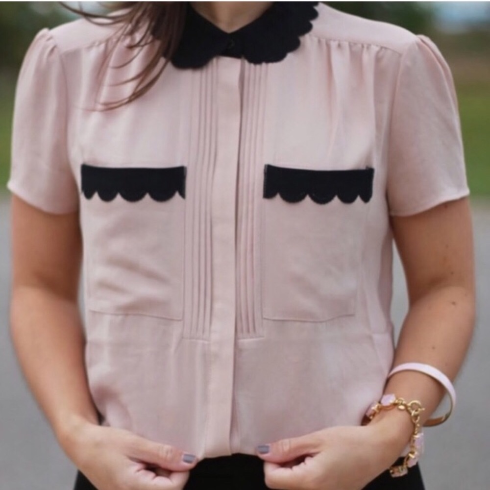 HD in Paris Scalloped Blouse